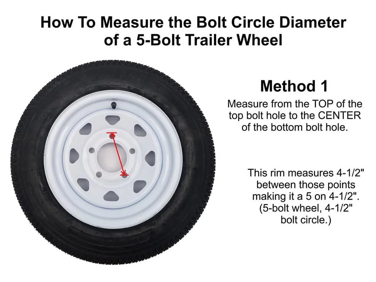 Pair of 5-Bolt on 5 Inch Trailer Hub Assemblies - Includes (2) Sizequare Sizetock 1-3/8 Inch To 1-1/16 Inch Tapered Sizepindles &amp; Bearings