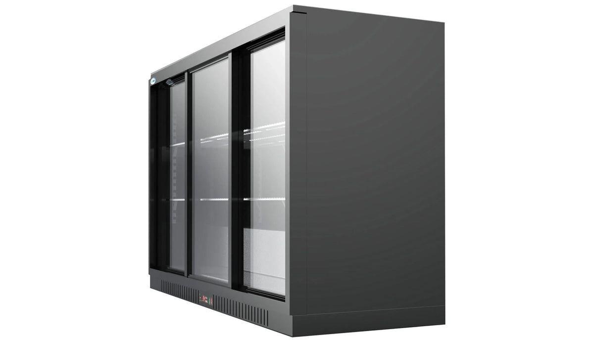 KoolMore 35 in. Three-Door Back Bar Refrigerator – 11.3 Cu. Ft.