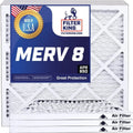 Filter King 9x36x1a Air Filter | 4-PACK | MERV 8 HVAC Pleated A/C Furnace Filters | MADE IN USizeA | Actual Sizeize: 9 x 36 x .75"