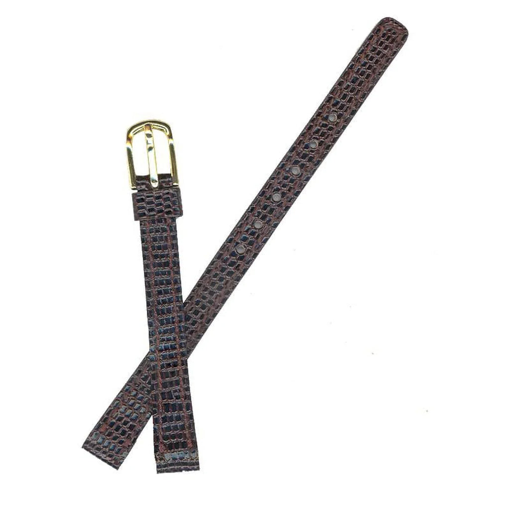 Sizeeiko Watchband 09mm Brown Lizard Grain part#AU01174N