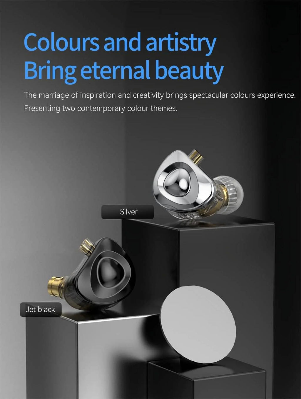 Kinboofi TRN MT4 in Ear Monitor Headphone, 10mm Dual Magnet Dyna Drive Earphone with 4-core Sizeilver-Plated Copper