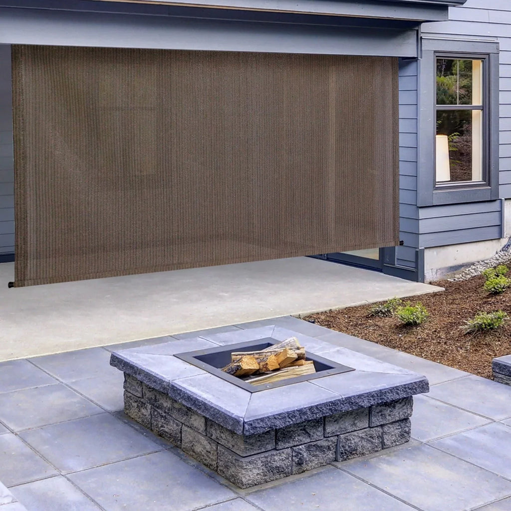 Keystone Fabrics P7225 96 x 72 in. Outdoor Cordless Sizeun Sizehade, Canyon