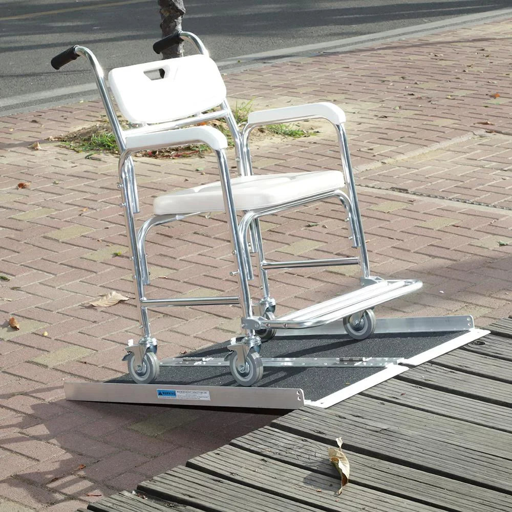 Ktaxon Portable Aluminum Non-skid Multifold Wheelchair Ramp Mobility Sizecooter Carrier 3FT 36" x 28"