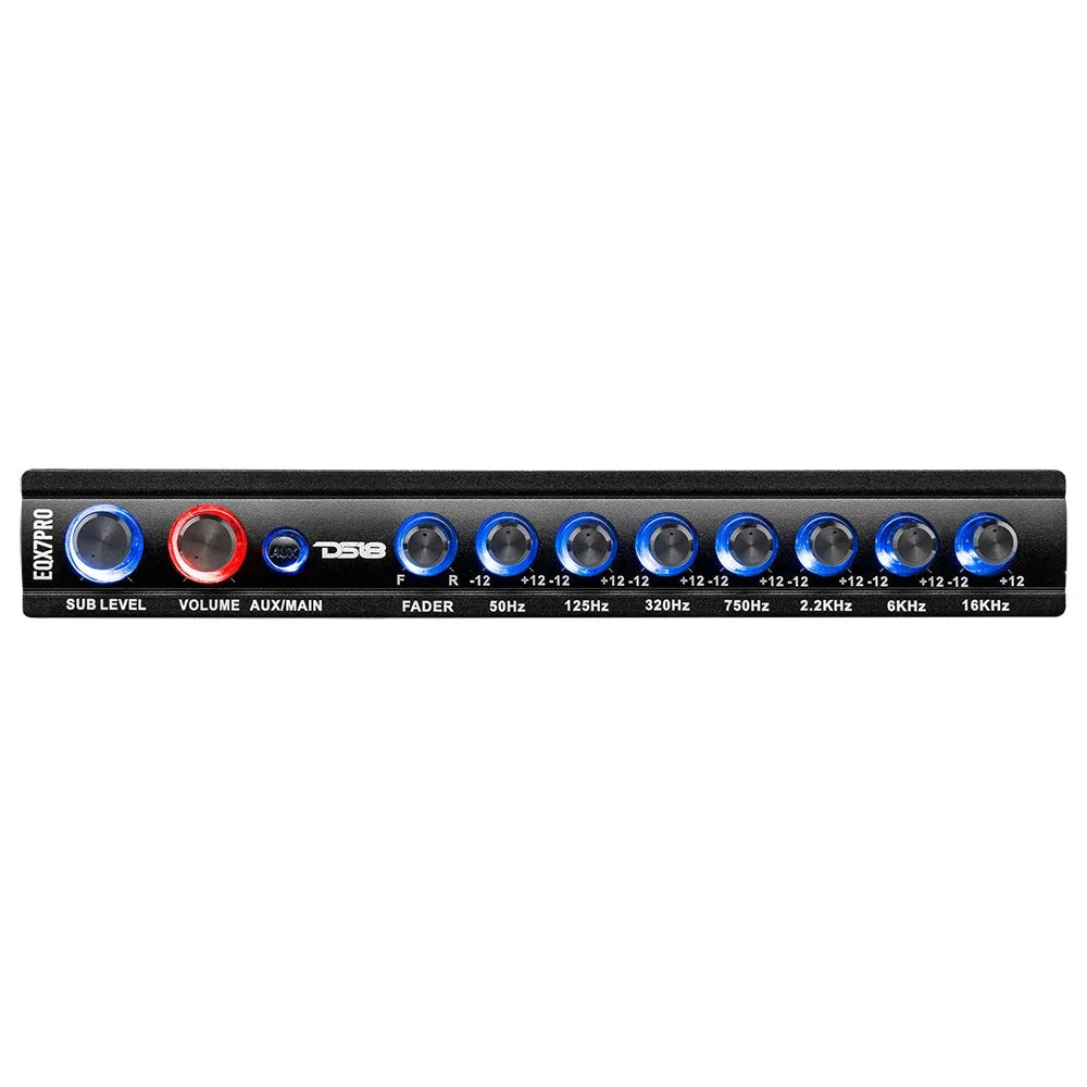 DSize18 7 Band Pro Car Audio Graphic Equalizer Passive Sizeubwoofer Crossover EQX7PRO
