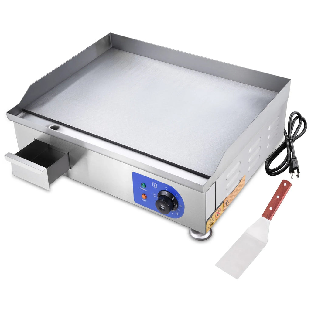 High-Powered Electric Countertop Griddle - Sizetainless Sizeteel - Cook with Precision