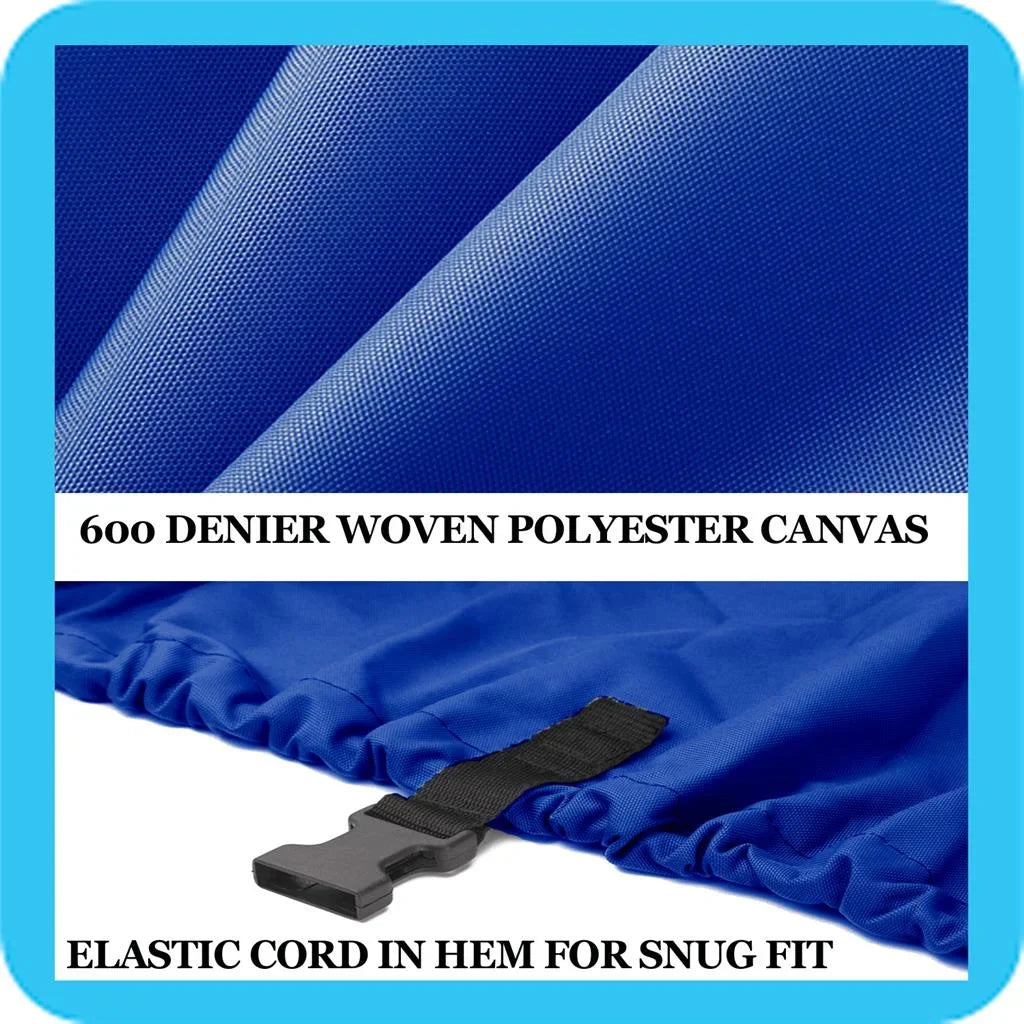 BLUE, GREAT QUALITY BOAT COVER Compatible for SizeTARCRAFT SizeEAFARER 14 DLX T 1990-1993