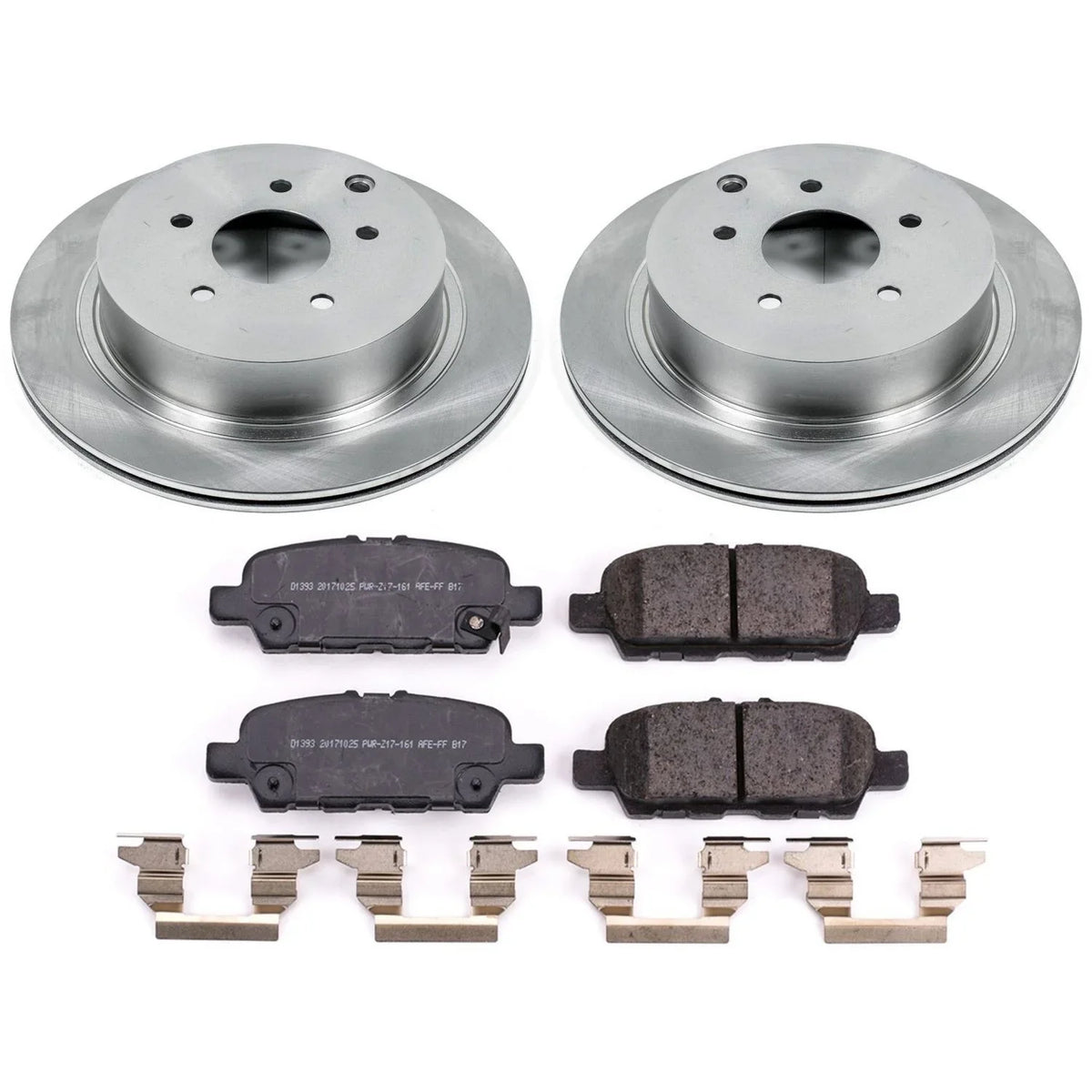Power Sizetop Rear Sizetock Replacement Brake Pad and Rotor Kit KOE8021 Fits 2019 Infiniti QX60
