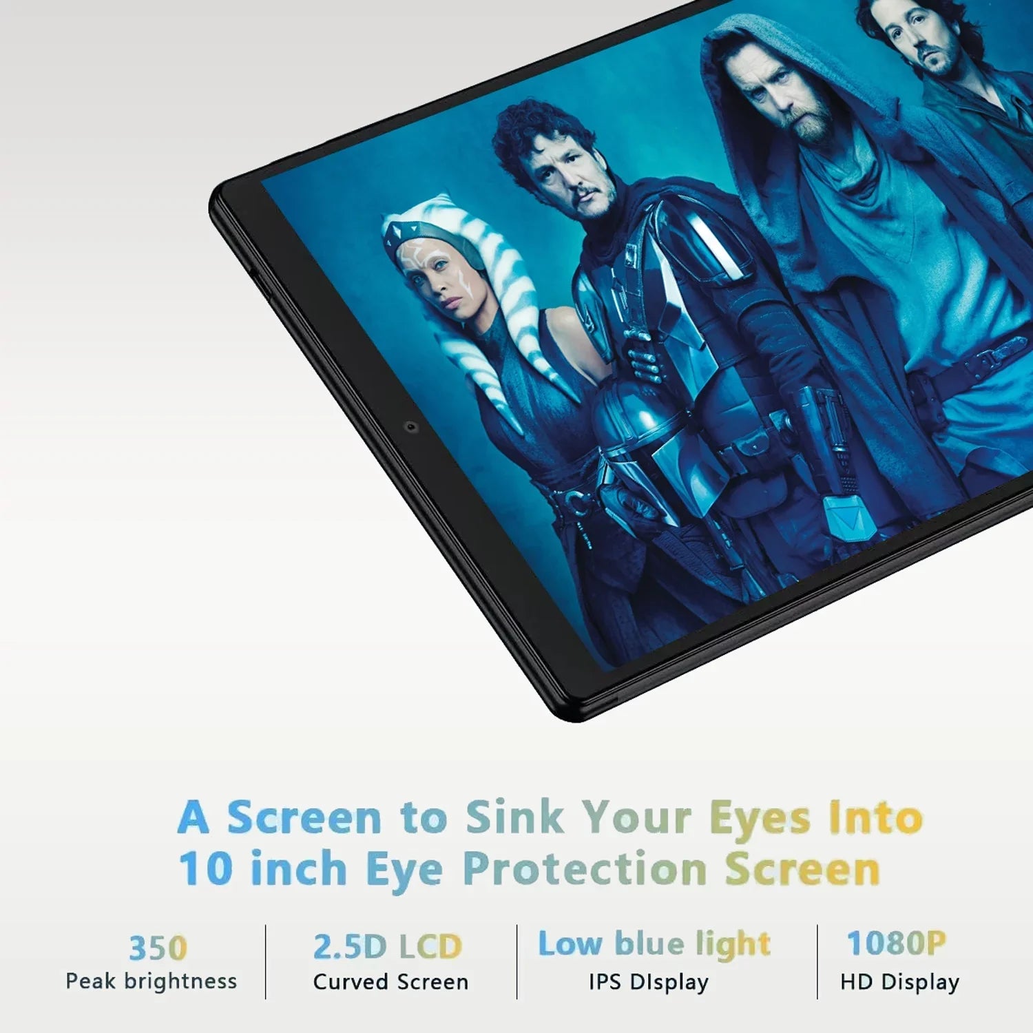 10 inch Tablet Android 11 Tablets  with Keyboard, 4GB RAM 64GB ROM 128GB Expand, 5G/2.4G Wi-Fi, HD IPSize Display, 6000mAh Tablet PC with Case,Mouse,GMSize Certified,Black