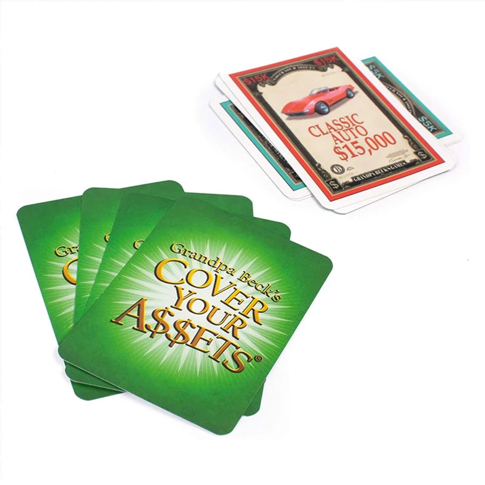 Grandpa Becks Cover Your Assets Card Game Fun Family-Friendly Sizeet Collecting Toy