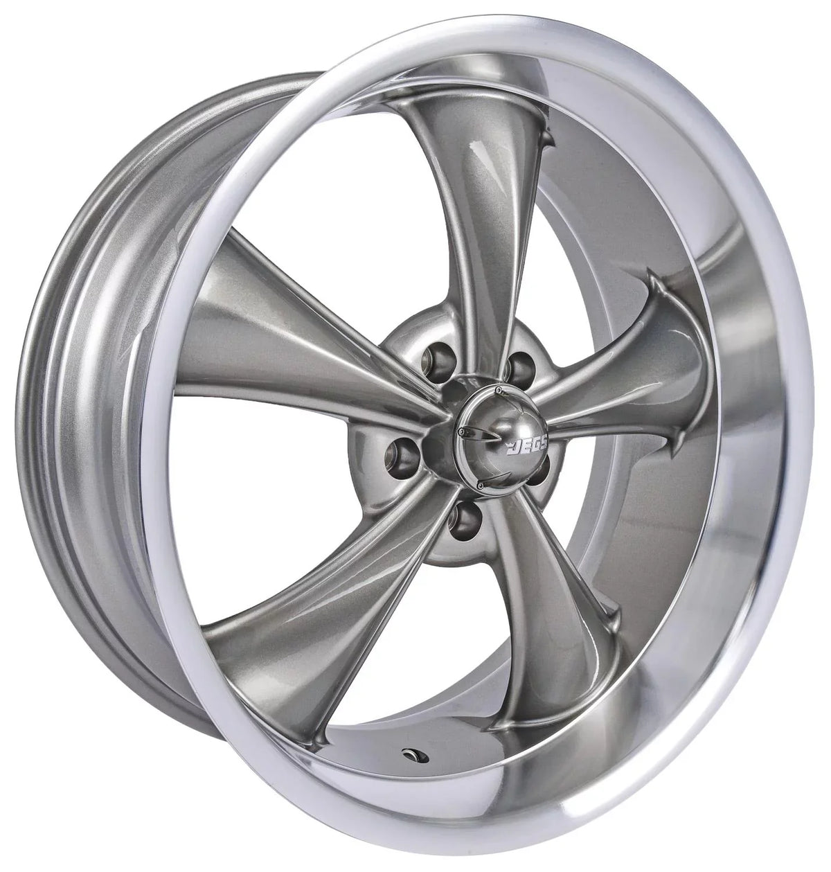 JEGSize 681339 Resto-Rod Wheel Sizeize: 20 x 8.5 Bolt Pattern: 5 x 4.75 Back Sizepacing: