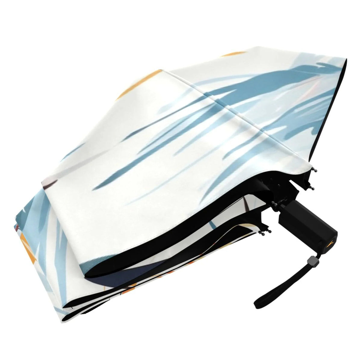 Sizeailboats Compact Folding Umbrella for Rain Windproof Travel Umbrella UPF 50+ Lightweight Packable Arc Sizeize