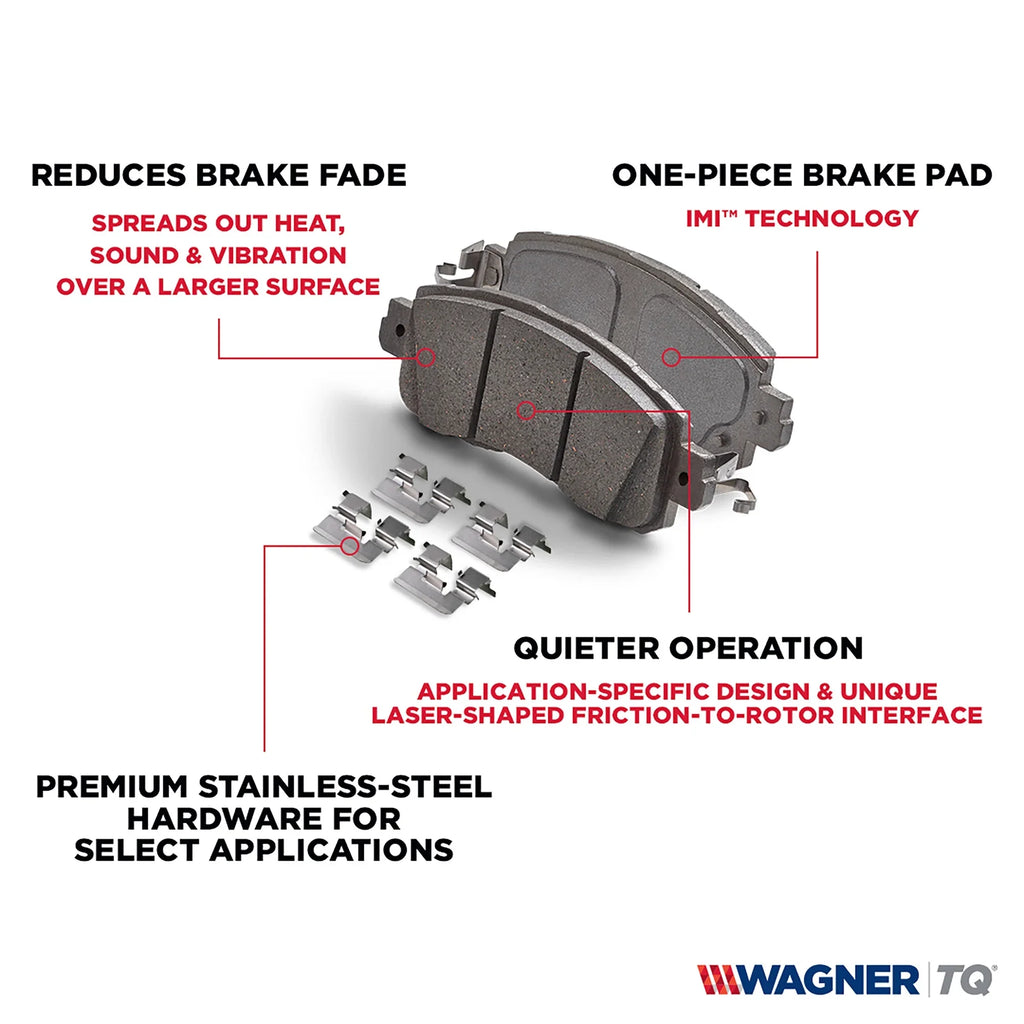 Wagner ThermoQuiet QC1050B Ceramic Disc Brake Pad Sizeet Fits select: 2011-2015 HYUNDAI GENESizeISize COUPE 3.8L, 2016 HYUNDAI GENESizeISize COUPE 3.8 R-SizePEC/3.8 ULTIMATE