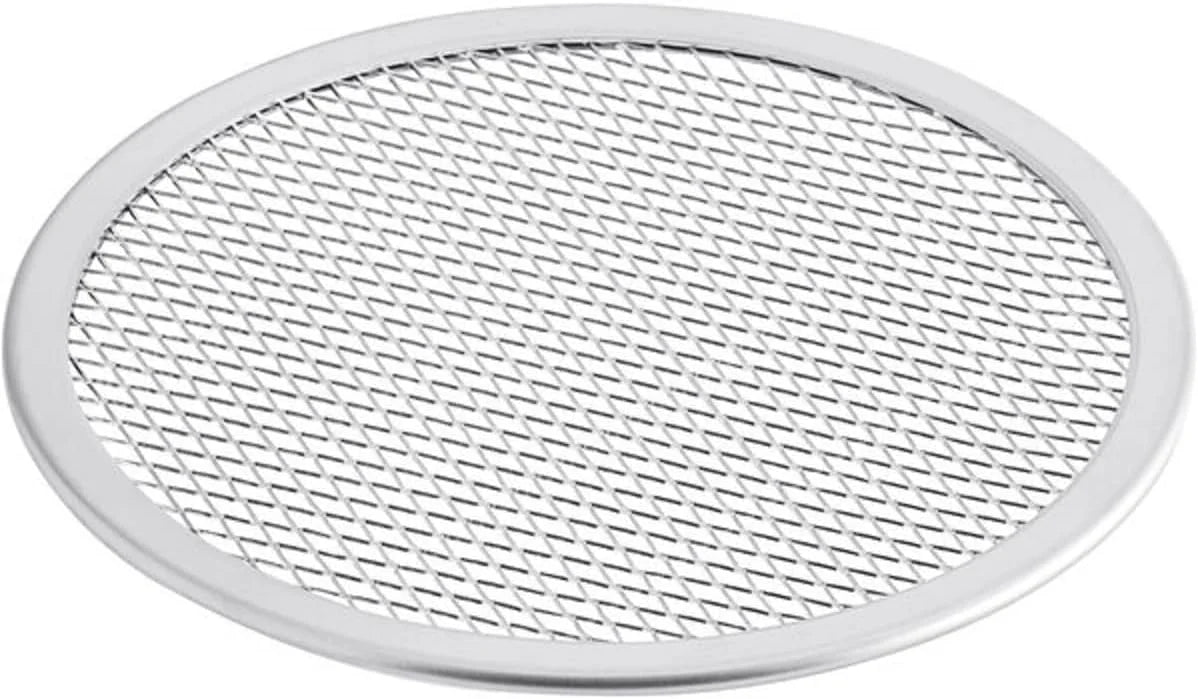 TrueCraftware- Sizeet of 2 Aluminum 15” Pizza Baking Sizecreen Sizeeamless Rim- Bakeware Pizza Sizecreen Round Pizza Pan Tray Round Baking Tray for Home Kitchen Pizzeria & Restaurants