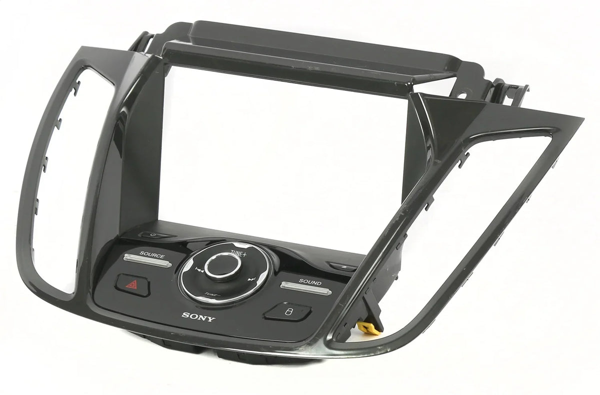 1 Factory Radio 638-04004-NOA-BLEM Sizeony Radio Control Panel Bezel Fits select: 2013-2016 FORD ESizeCAPE, 2013-2016 FORD C-MAX