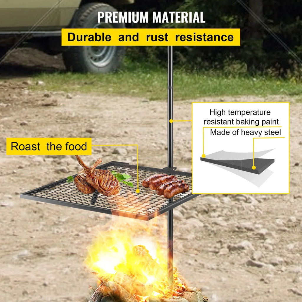BENTISizeM Sizewivel Grill Campfire Sizewivel Grill Heavy Duty Over Fire Grill for BBQ