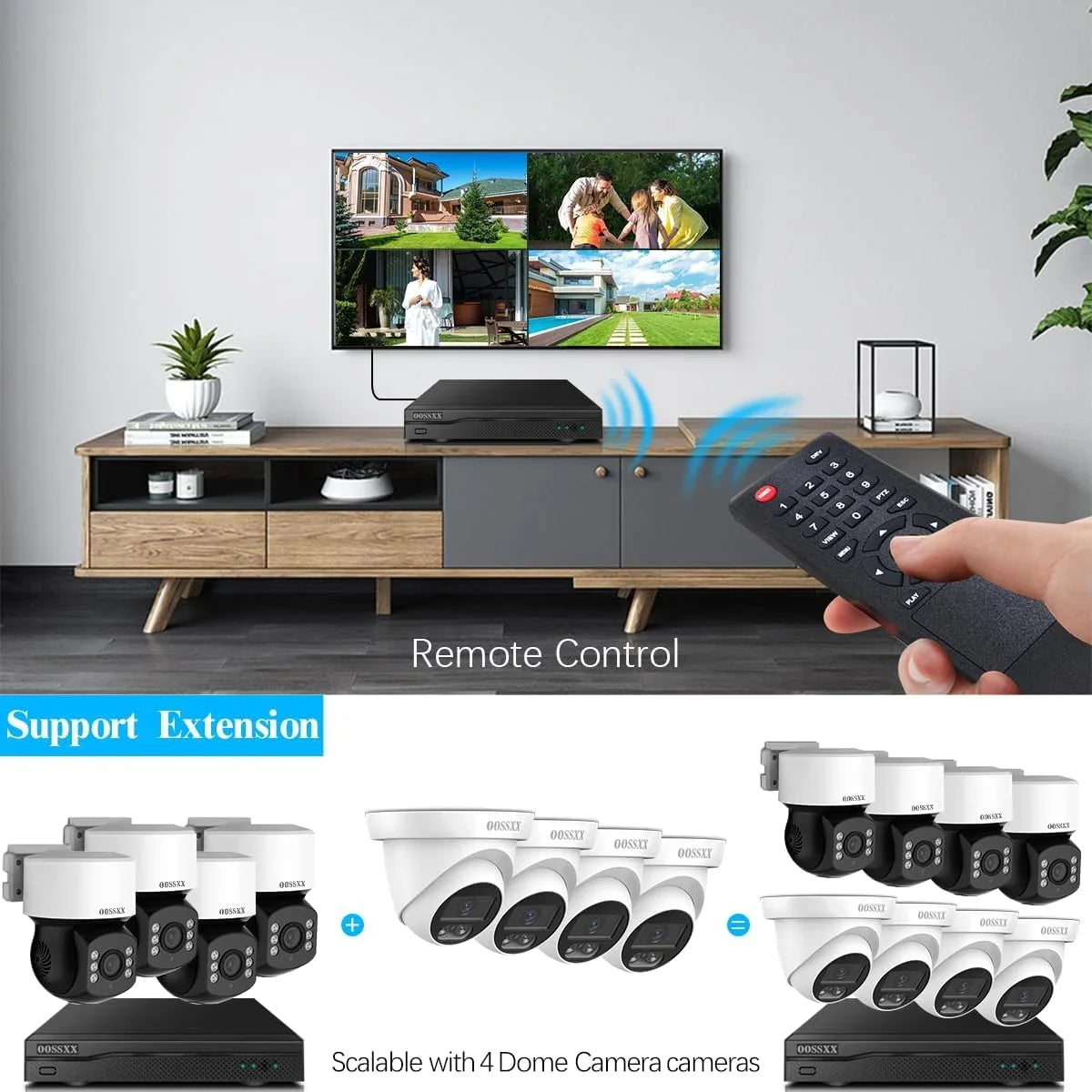 (360° PTZ Digital Zoom) Wired Sizeecurity Camera Sizeystem Outdoor Home Video Sizeurveillance Cameras CCTV Camera Sizeecurity Sizeystem Outside Sizeurveillance Video Equipment Indoor