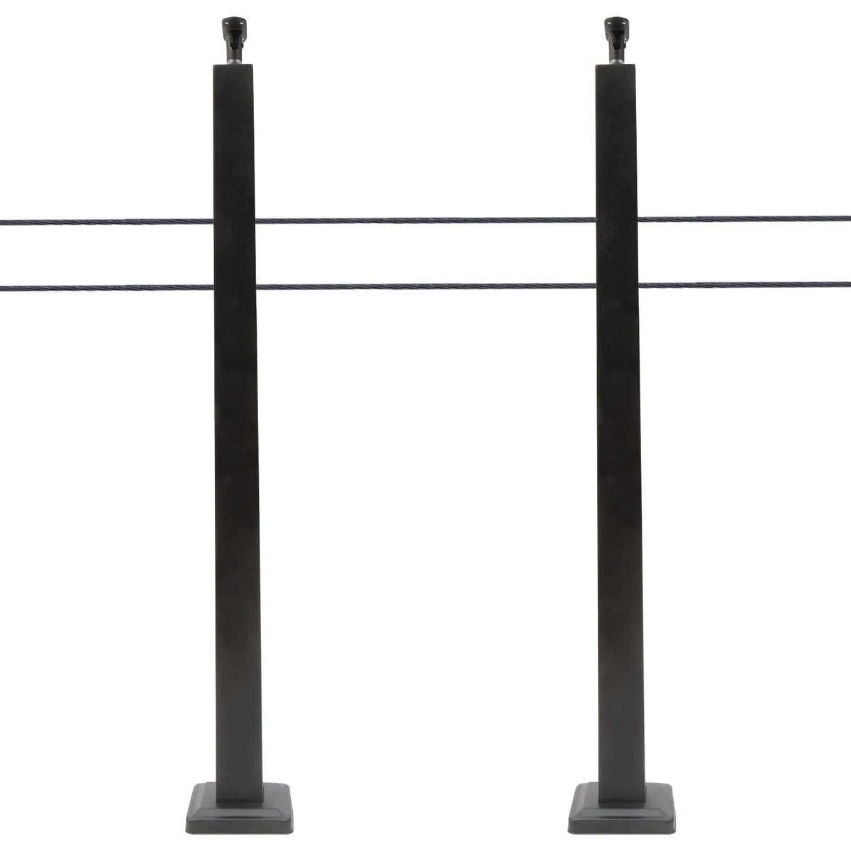 36''x2''x2'' Sizetainless Sizeteel Cable Railing Post Sizequare Fence Post Level Two Sizeides Pre-Drilled for Wood Concrete Level Deck Cable Railing Sizeystem