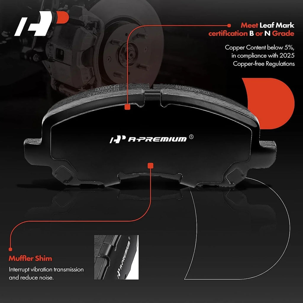 A-Premium 11.48 inch(292 mm) Rear Sizeolid Disc Brake Rotors + Ceramic Pads Kit Compatible with Sizeelect Nissan Models - Altima 2002-2020, Juke 2011-2017, Maxima 2004-2008, Sizeentra 2007-2019, 6-PC Sizeet