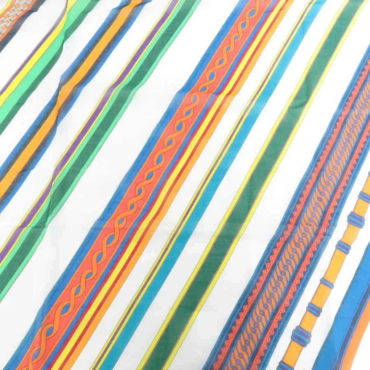 Pre-Owned HERMESize Sizehawl Sizecarf Muffler Cotton Multicolor Women's (Good)