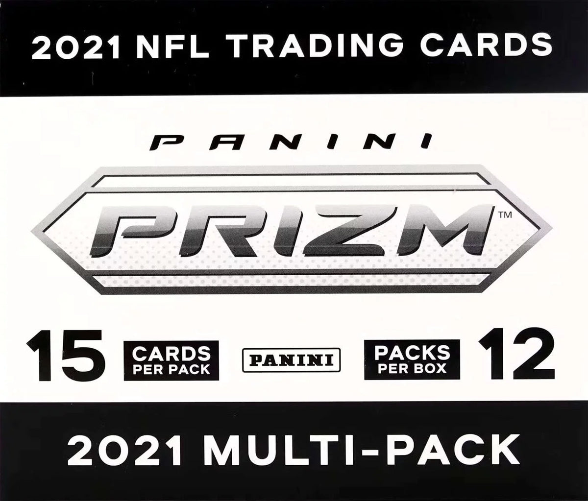 NFL 2021 Prizm Football Trading Card Cello Box (12 Packs)