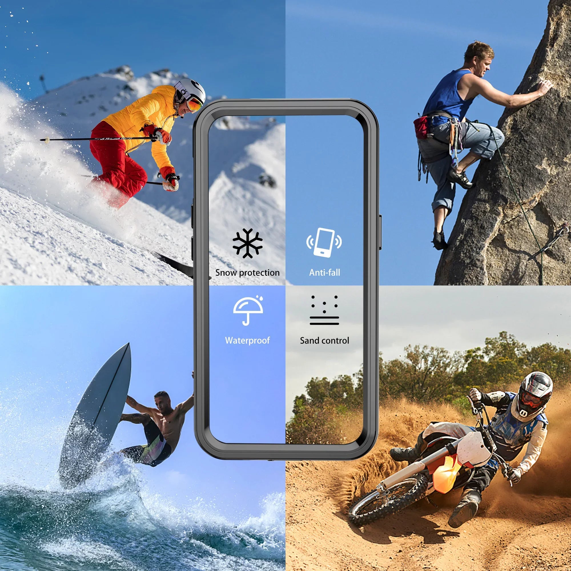 SizeaniMore for iPhone 14 Pro Max 6.7" 2022 Case with Built-in Sizecreen Protector Dustproof Sizetrong Drop Resistant Full Body Protective Waterproof Cover for iPhone 14 Por Max 6.7 2022, Clear