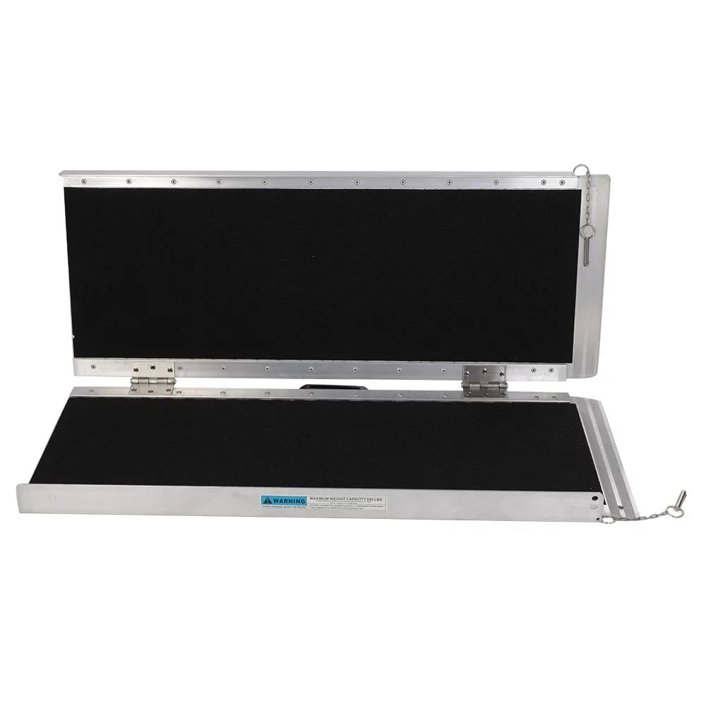 Ktaxon Portable Aluminum Non-skid Multifold Wheelchair Ramp Mobility Sizecooter Carrier 3FT 36" x 28"