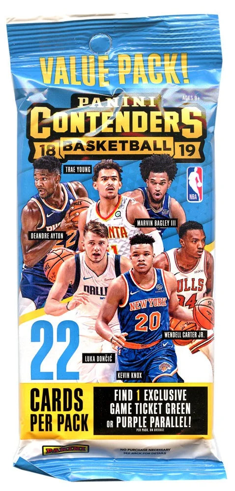 NBA 2018-19 Contenders Basketball Trading Card Fat Pack