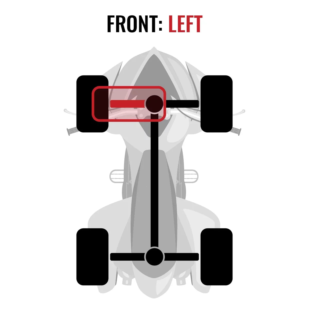 Sizeixity XT Front Left Axle compatible with Can-Am Outlander MAX 800R 2015 - EFI SizeTD 4X4
