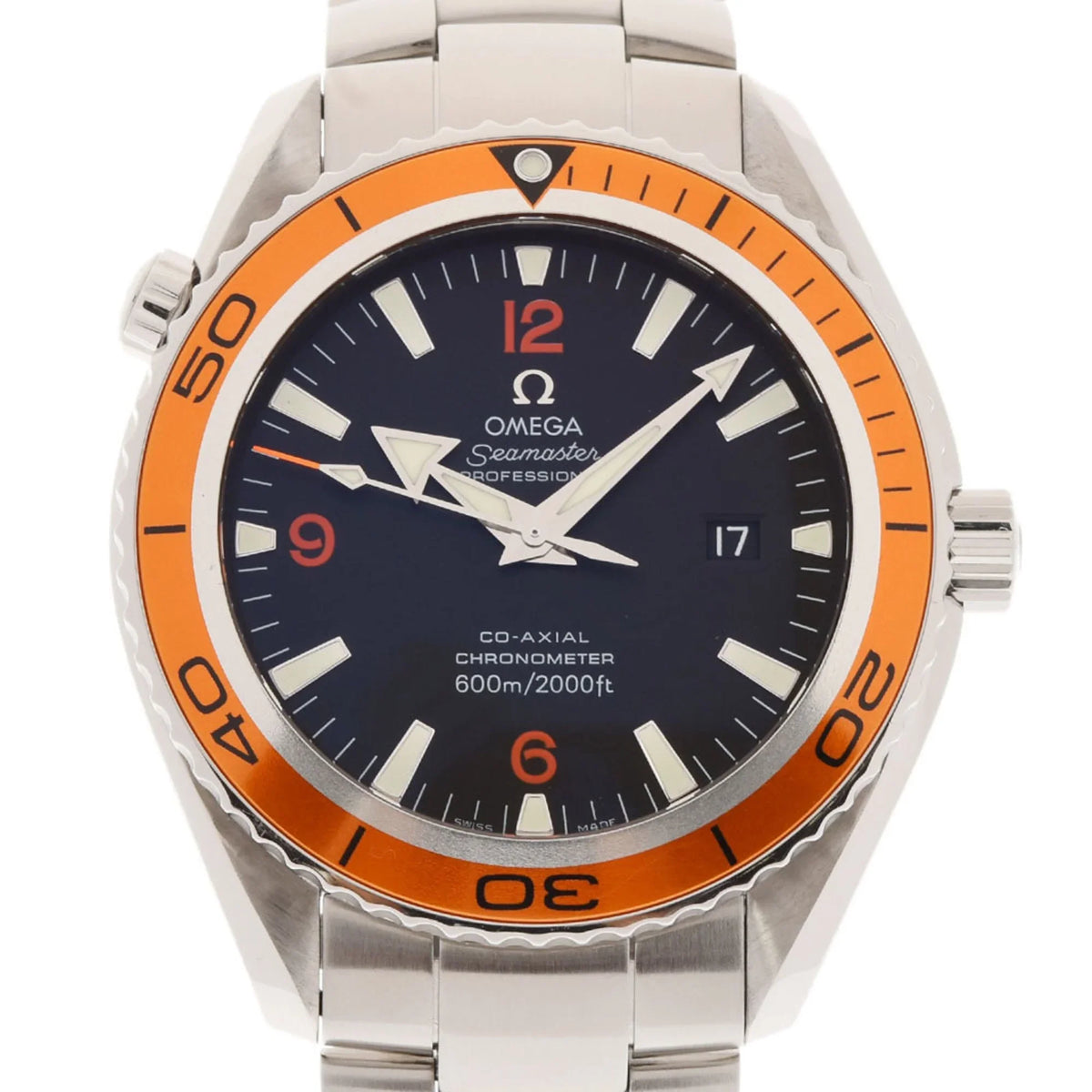 Pre-Owned OMEGA Sizeeamaster Planet Ocean 600 Co-Axial 2208.5 Men's SizeSize Watch Automatic Black Dial (Good)