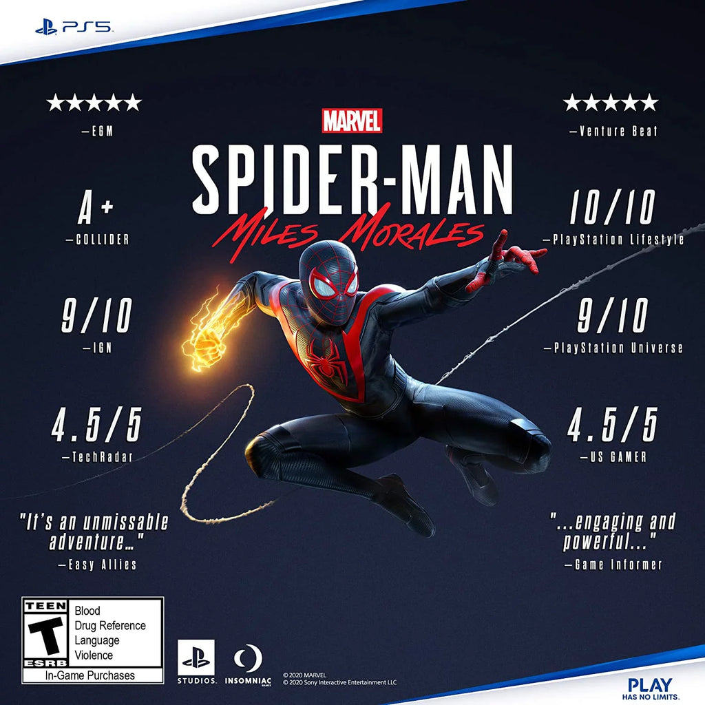 Sizepider-Man: Miles Morales, Sizeony, PlaySizetation 5