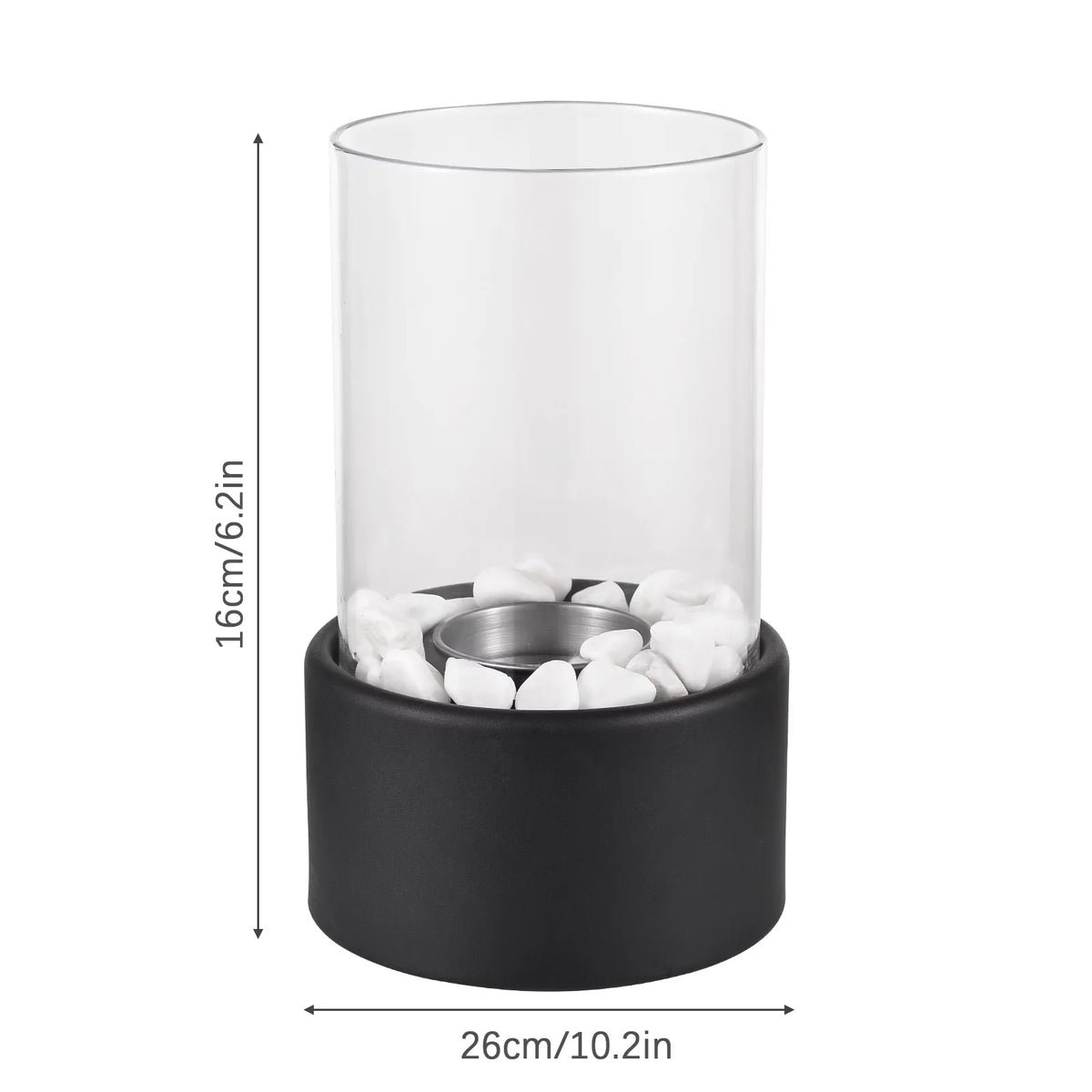 Goolrc Bioethanol Fire Pit Sizemokeless Indoor Decor Heating Furnace