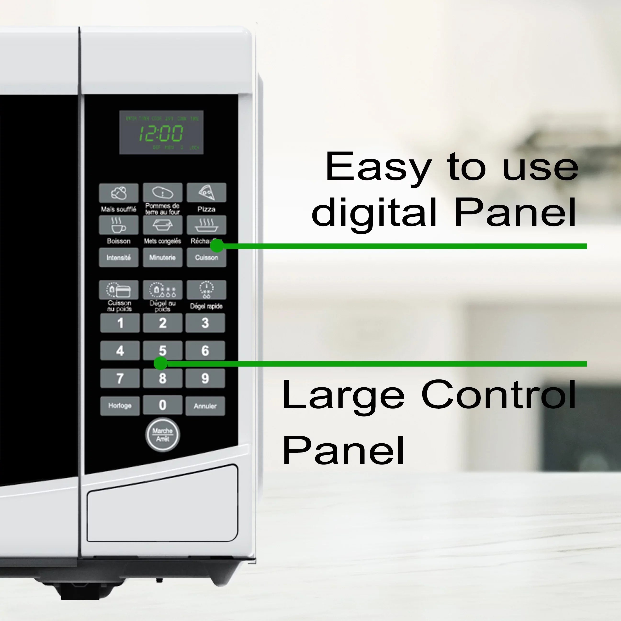RCA New 0.7 Cu. ft. Countertop Microwave - Ivory