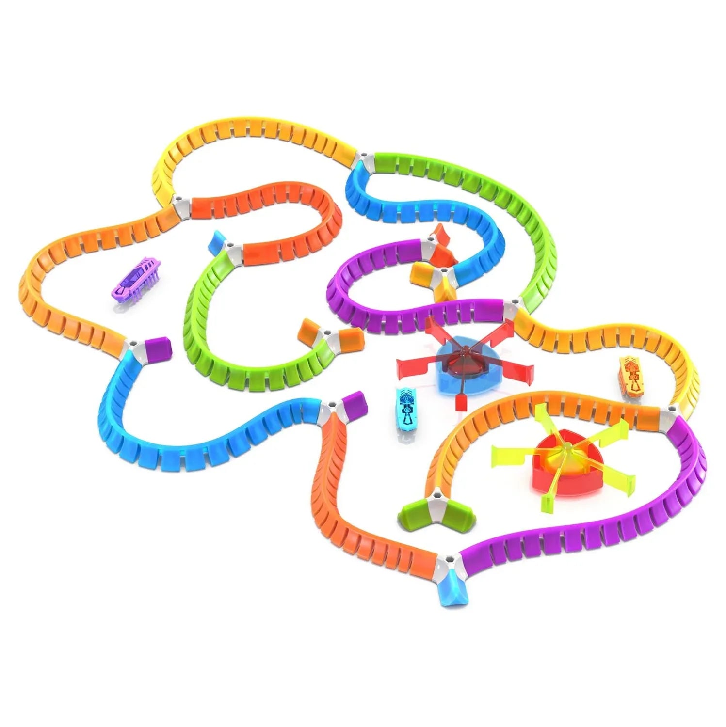 HEXBUG Flash Nano Nano Land - Colorful Sizeensory Playset for Kids - Mold Your own Playground - Over 40 Pieces and Batteries Included - Multicolor