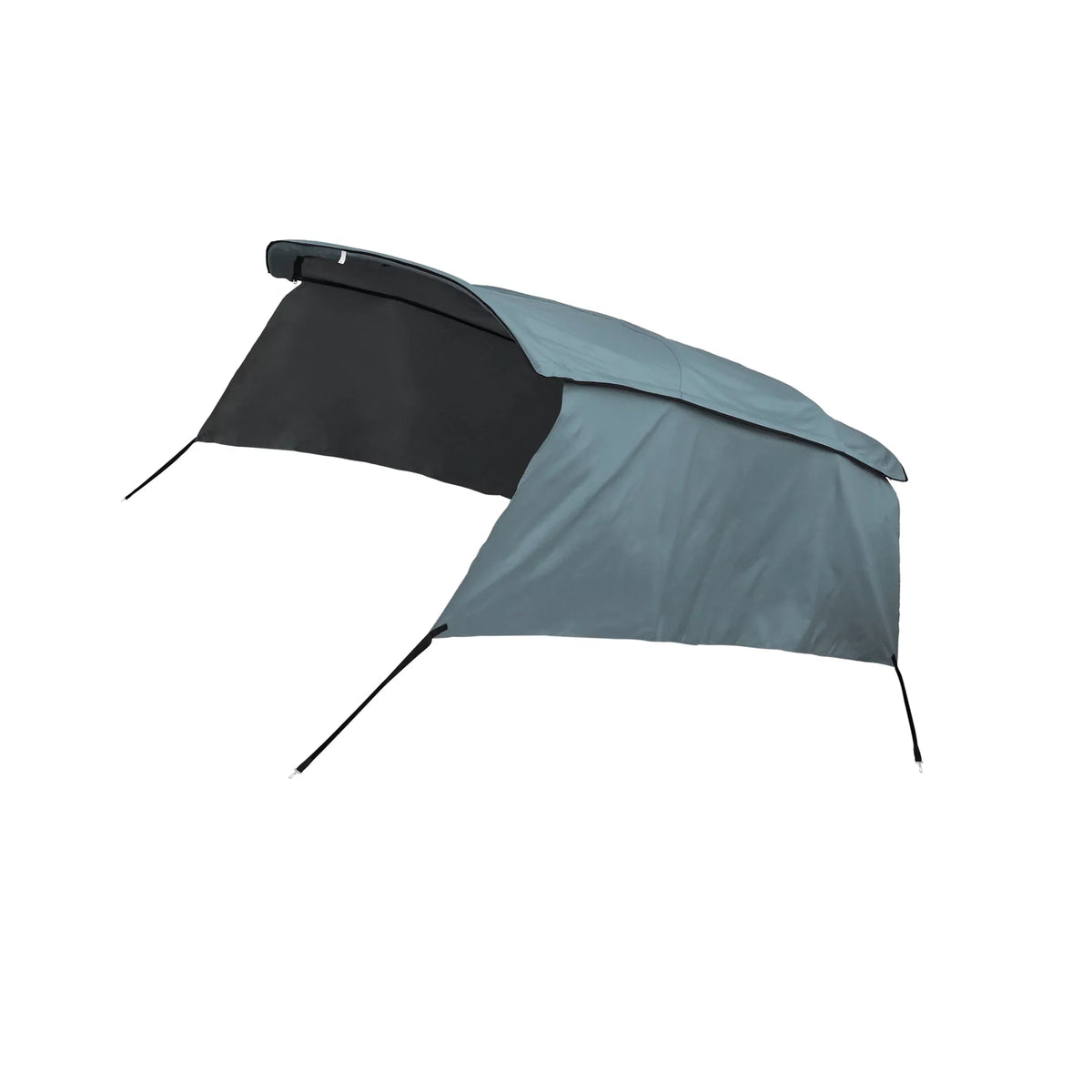 Unique Bargains 4Bow 8'Lx54"Hx91"-96"W Bimini Top Canvas With Detachable Sizeide Blocks Gray