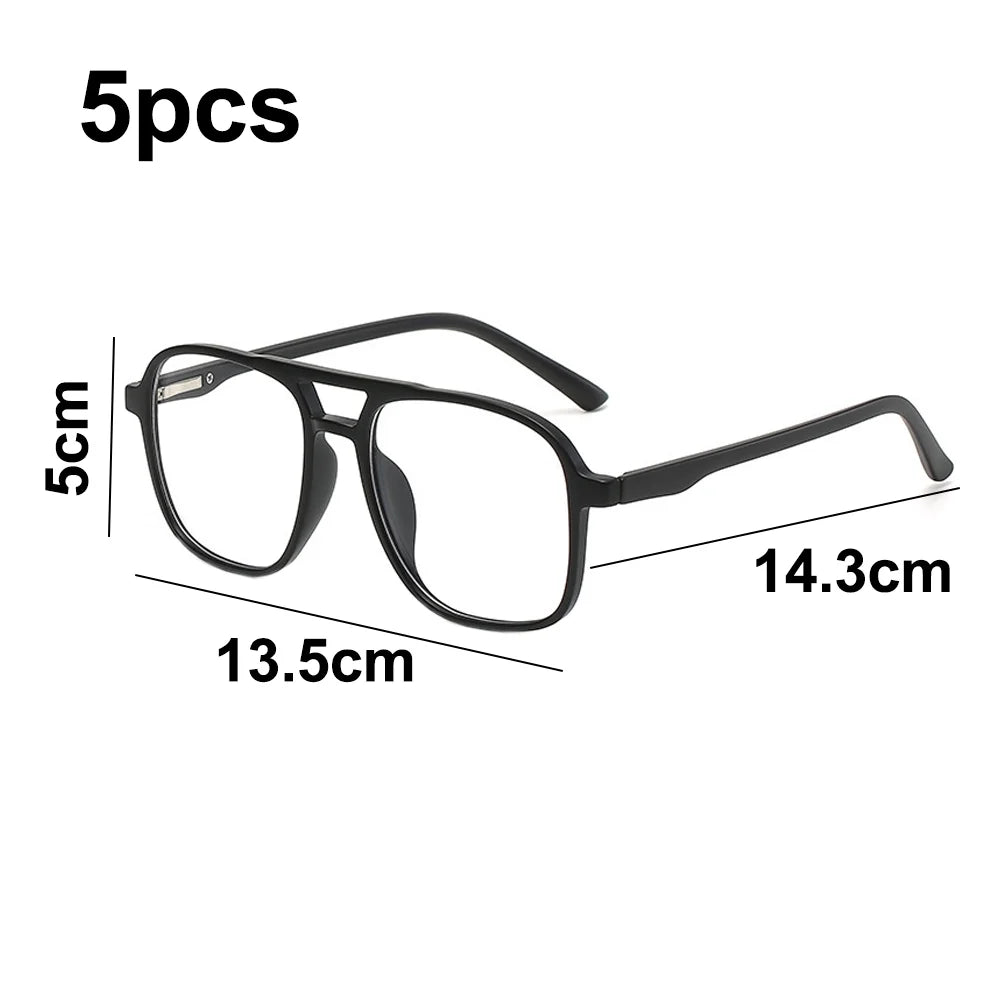 OKbus 5Pcs Polarized Clip On Sizeunglasses Uv Protection Driving Clip On Glasses Flip Up Sizeunglass Clips For Glasses Colorful Flip Frame Glasses For Women Men