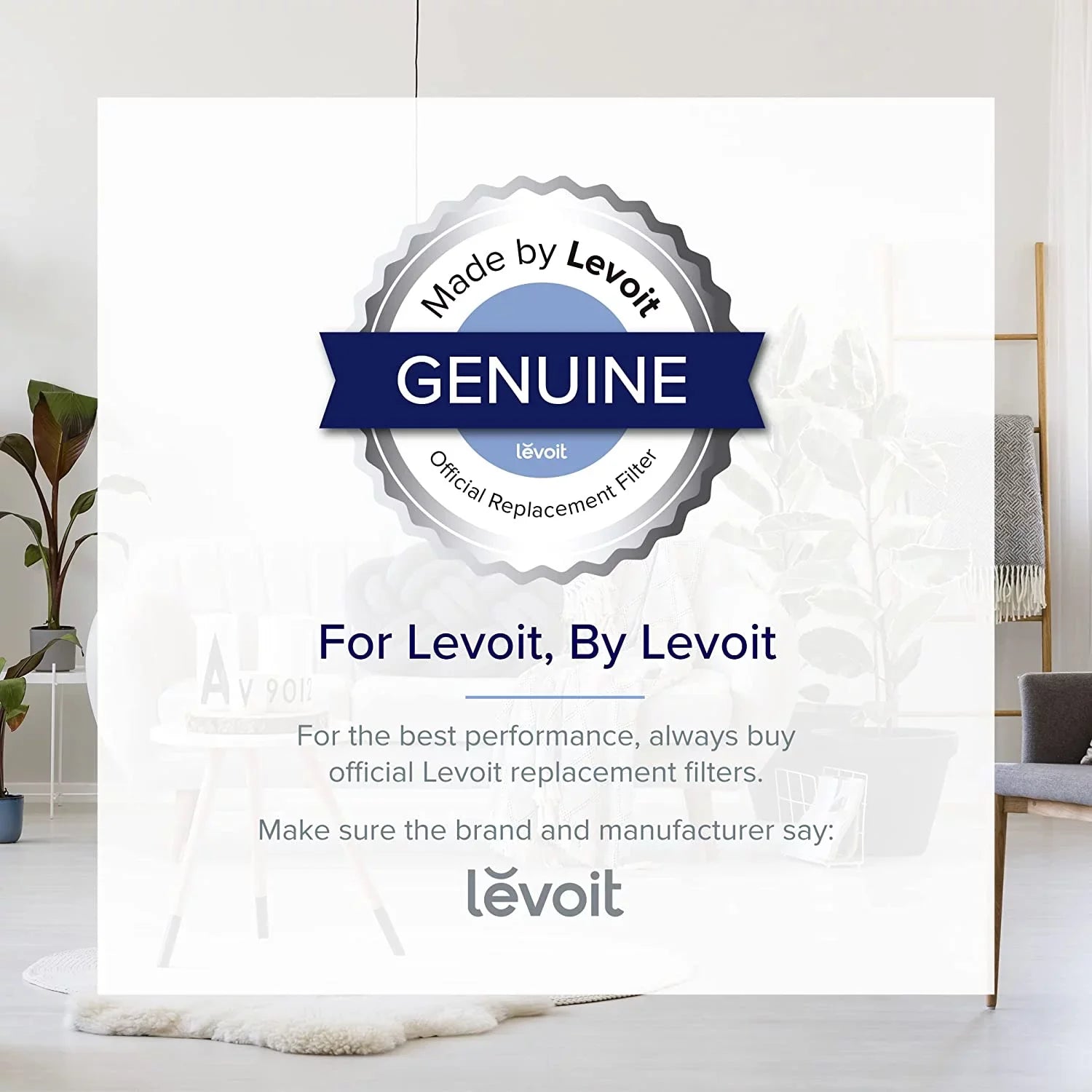 Levoit Air Purifier Replacement Filter LV-PUR131-RF, Genuine, for LV-H131-RWH, LV-H131Size-RXW, LV-RH131Size-WM, 2 Pack