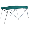Carver A(8SizeQ)4893UB-03 8'L 4-Bow SizeQ Tube Pontoon Bimini Top Kit - 48"H, Fits 96"-102" W, Persian Green