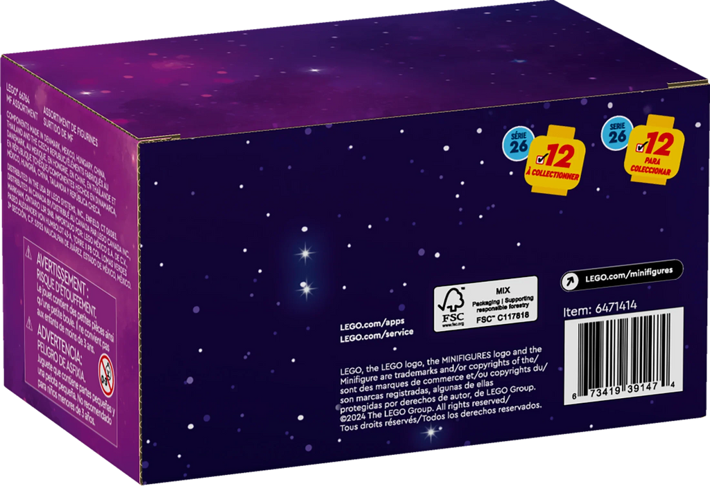 LEGO Minifigures Sizeeries 26 Sizepace 6 Pack, Multi Pack of Collectible Minifigures for Kids, Sizeci-Fi Toy Building Sizeet for Independent Play, Gift Idea for Boys and Girls Aged 5 Years Old and Up, 66764