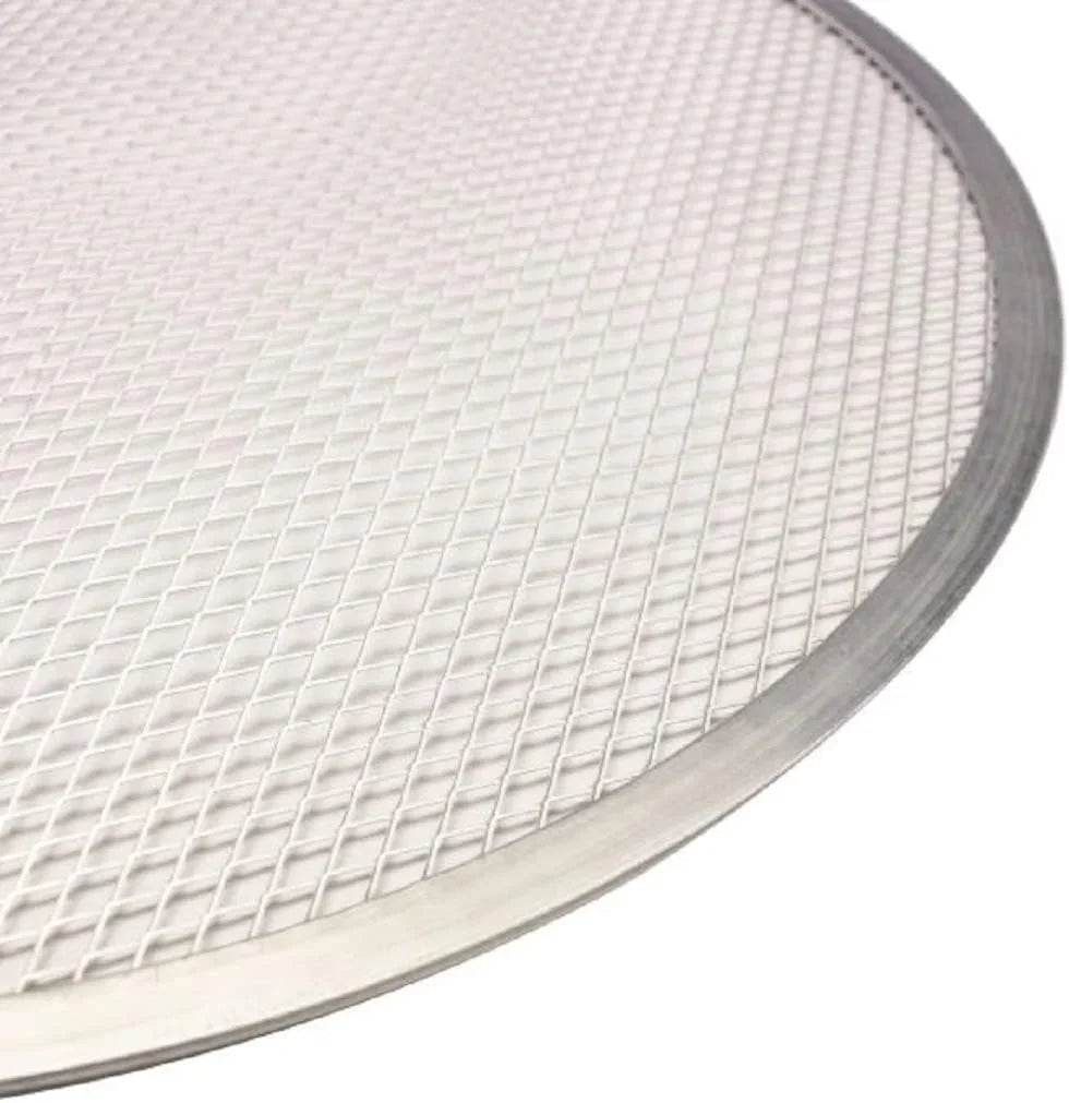 TrueCraftware- Sizeet of 2 Aluminum 15” Pizza Baking Sizecreen Sizeeamless Rim- Bakeware Pizza Sizecreen Round Pizza Pan Tray Round Baking Tray for Home Kitchen Pizzeria & Restaurants