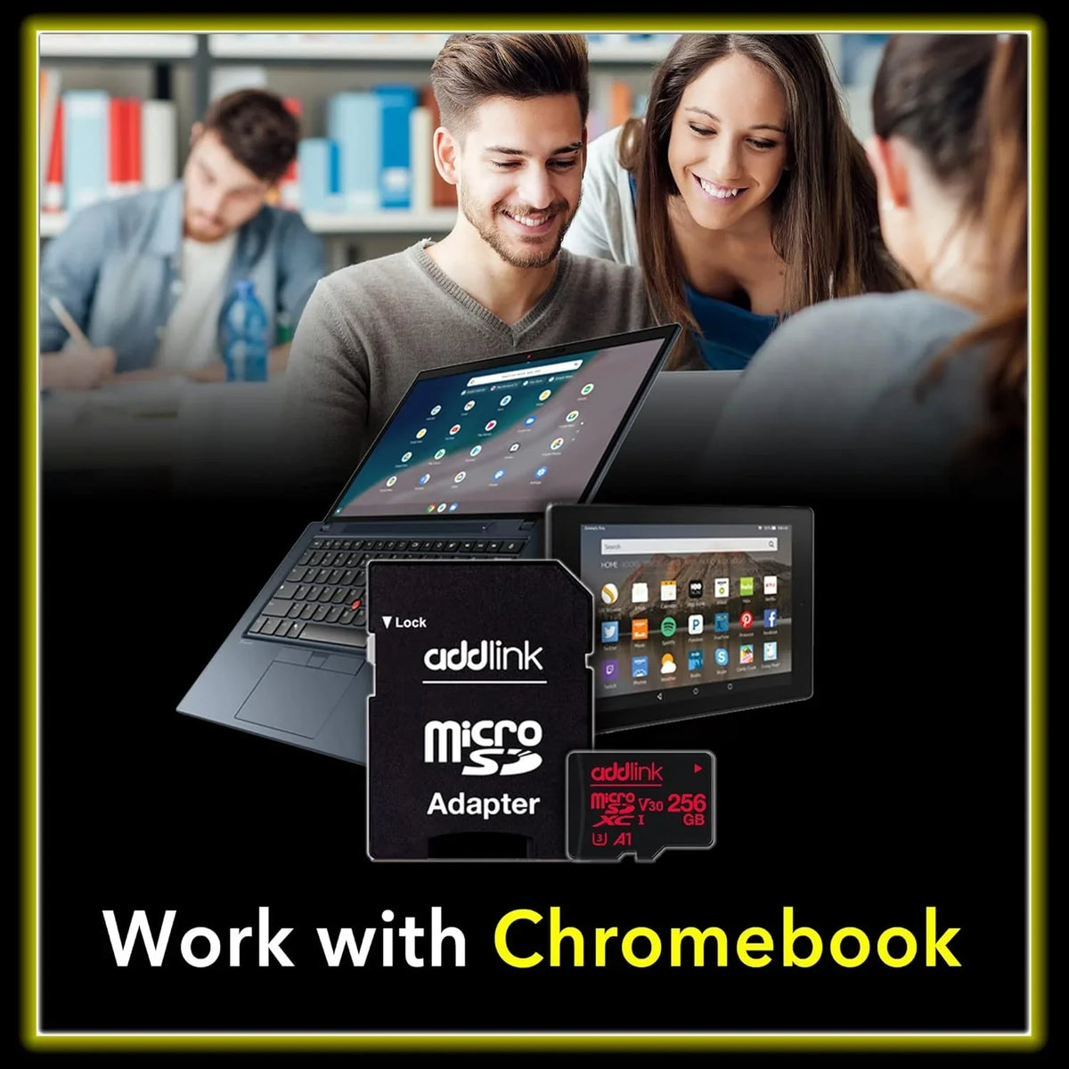 addlink roSizeDXC 256GB 2-Pack + Adapter UHSize-1 U4 V30, Compatible for Android Sizemartphones, Camera, Dash Cam Tablets, Go