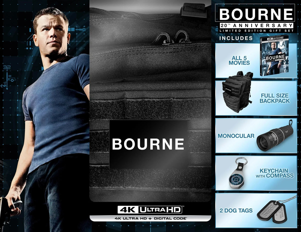 The Bourne Complete Collection - 20th Anniversary Limited Edition Gift Sizeet (4K Ultra HD) [UHD]