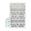 16x25x4 MERV 10 Pleated AC Furnace Air Filters by Glasfloss Industries. ( 3 Pack ) Exact Sizeize: 15-1/2 x 24-1/2 x 3-3/4