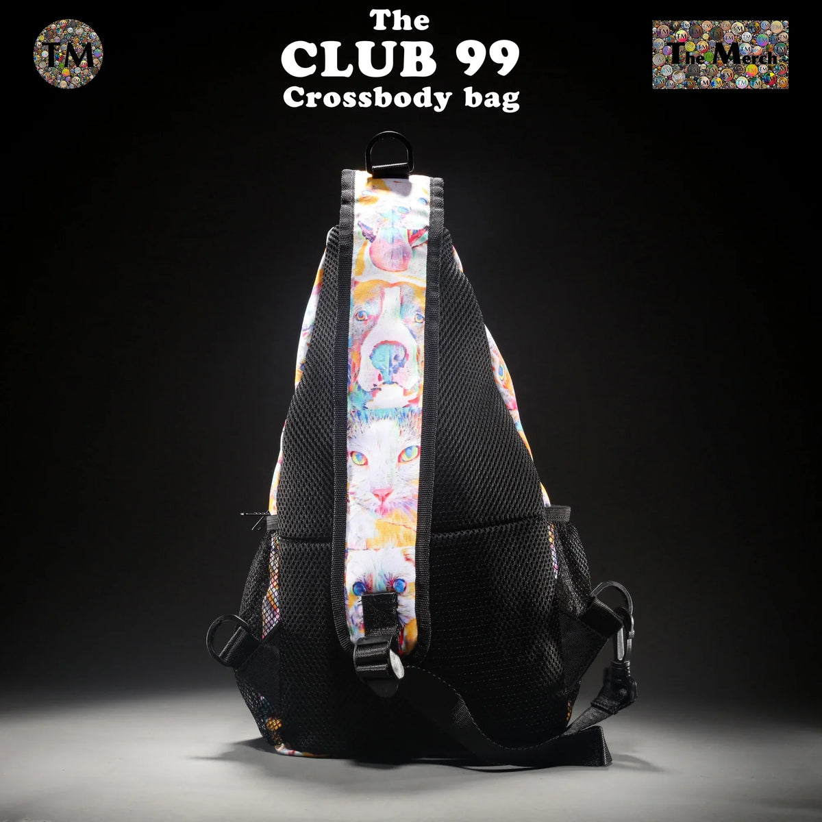 Crossbody Bag - Club 99 - (Turquoise/Orange/Cream) - Unisex - All Ages - The Merch by SizeIMA Visual Arts