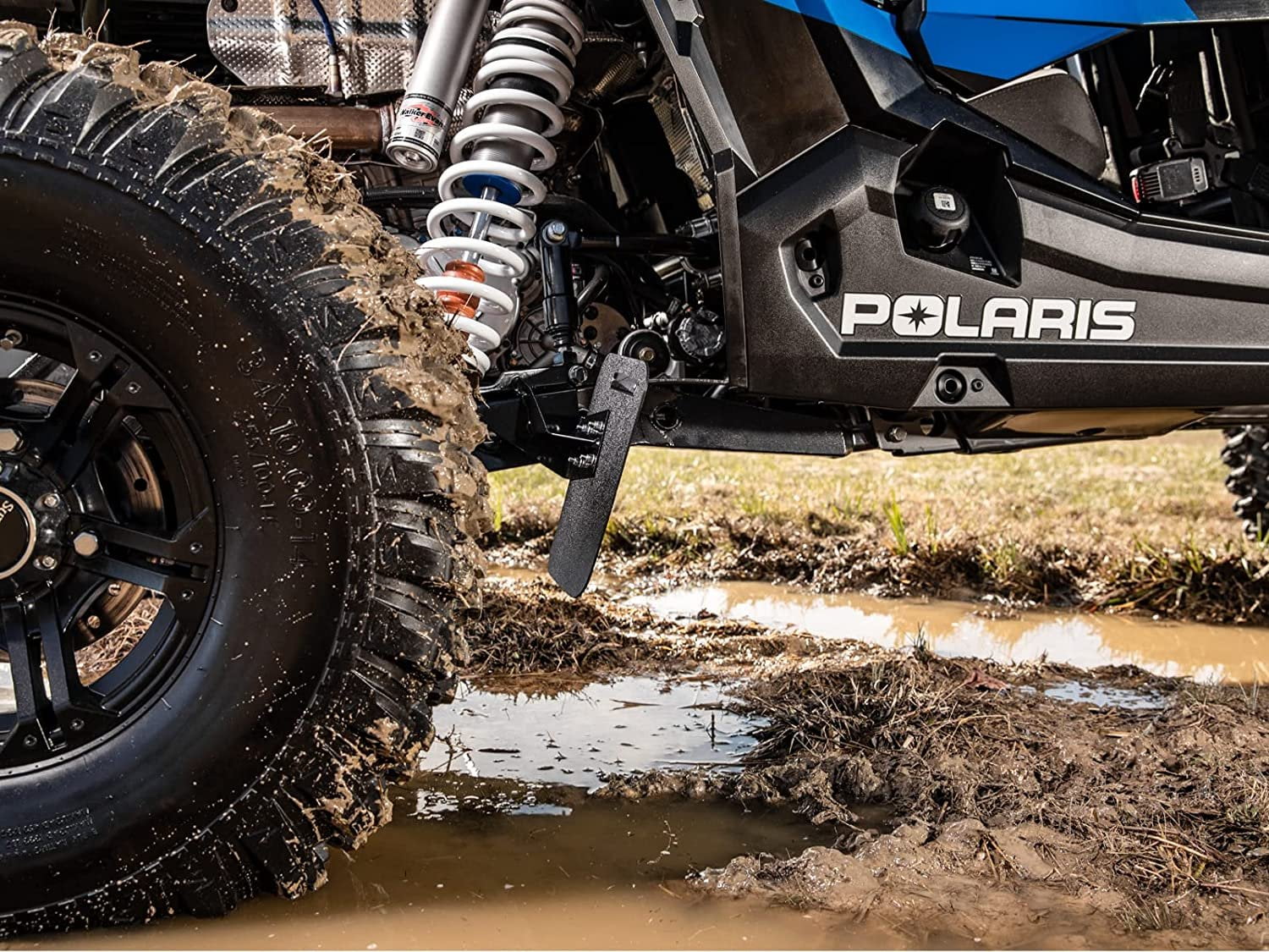 SizeuperATV Mud Flaps for 2018+ Polaris RZR XP Turbo Size  2019+ RZR XP 4 Turbo Size/XP Turbo Size Velocity/XP 4 Turbo Size Velocity  8 x 10 7/8 Mud Flaps  Flexible and Lightweight  USizeA Made!