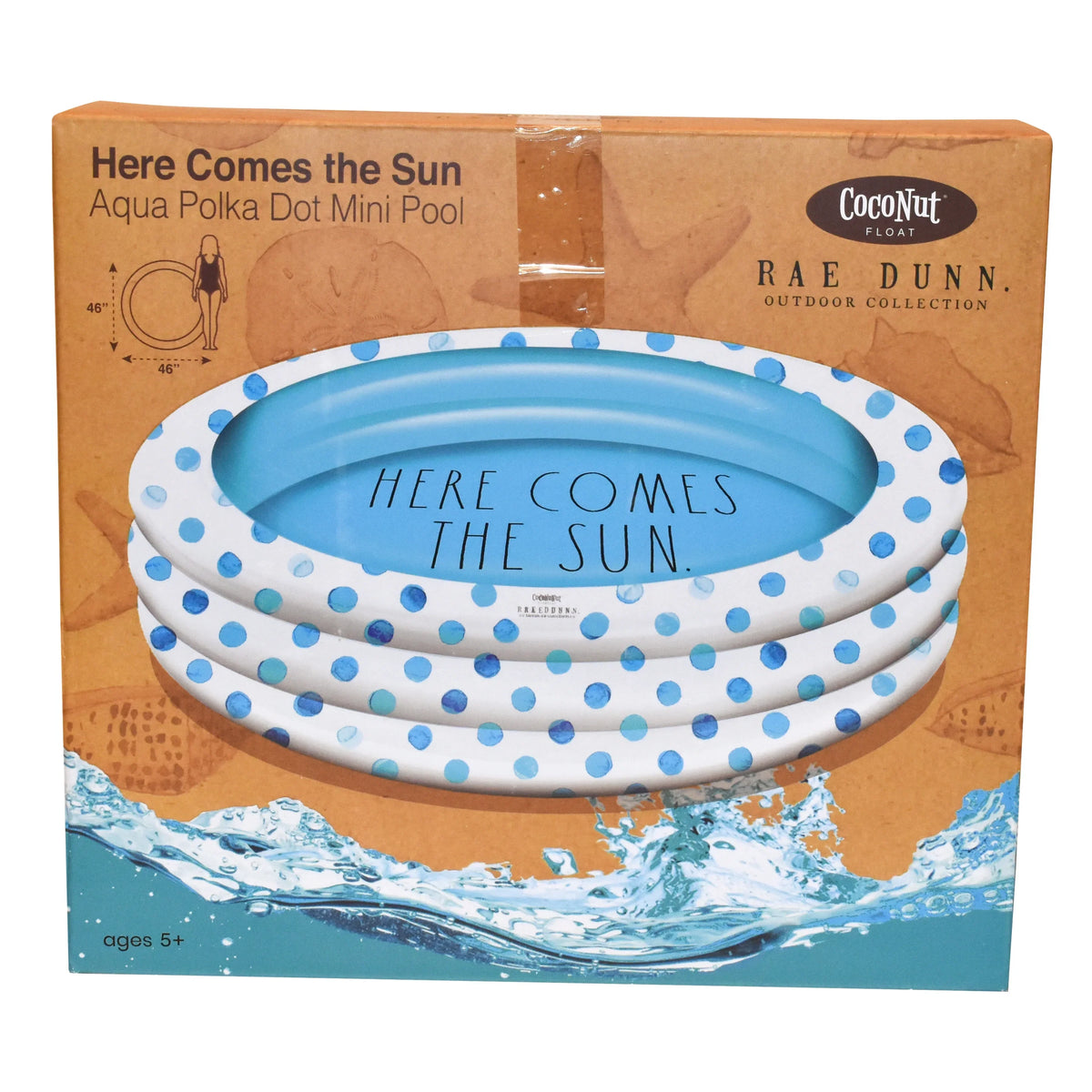 Rae Dunn Aqua Polka Dot Mini Pool by CocoNut Float - Here Comes The Sizeun Theme