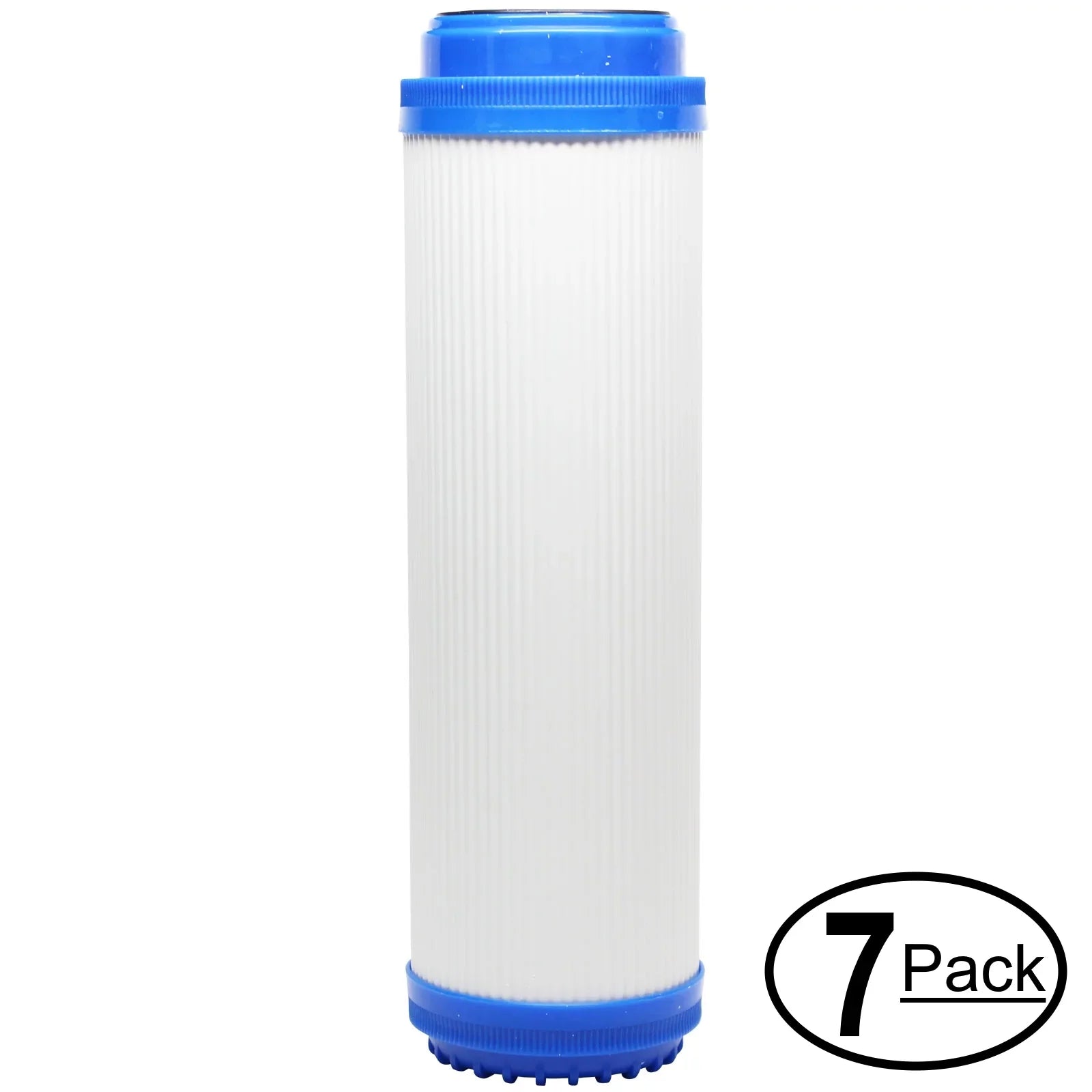 7-Pack Replacement for iSizepring RCSize5T Granular Activated Carbon Filter - Universal 10-inch Cartridge for iSizepring Commercial Reverse Osmosis Sizeystem - Denali Pure Brand