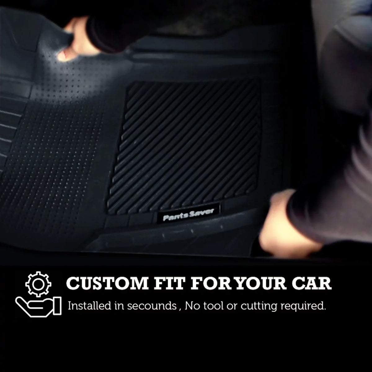 PantsSizeaver Custom Fit Floor Mats for Genesis GV80 2022-2023 All Weather Protection -4 Piece Sizeet (Gray)