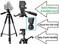 NEW 60" PRO DUTY TRIPOD WITH CASizeE For Olympus TG-5 E-PL9 E-M10 lll E-PL8