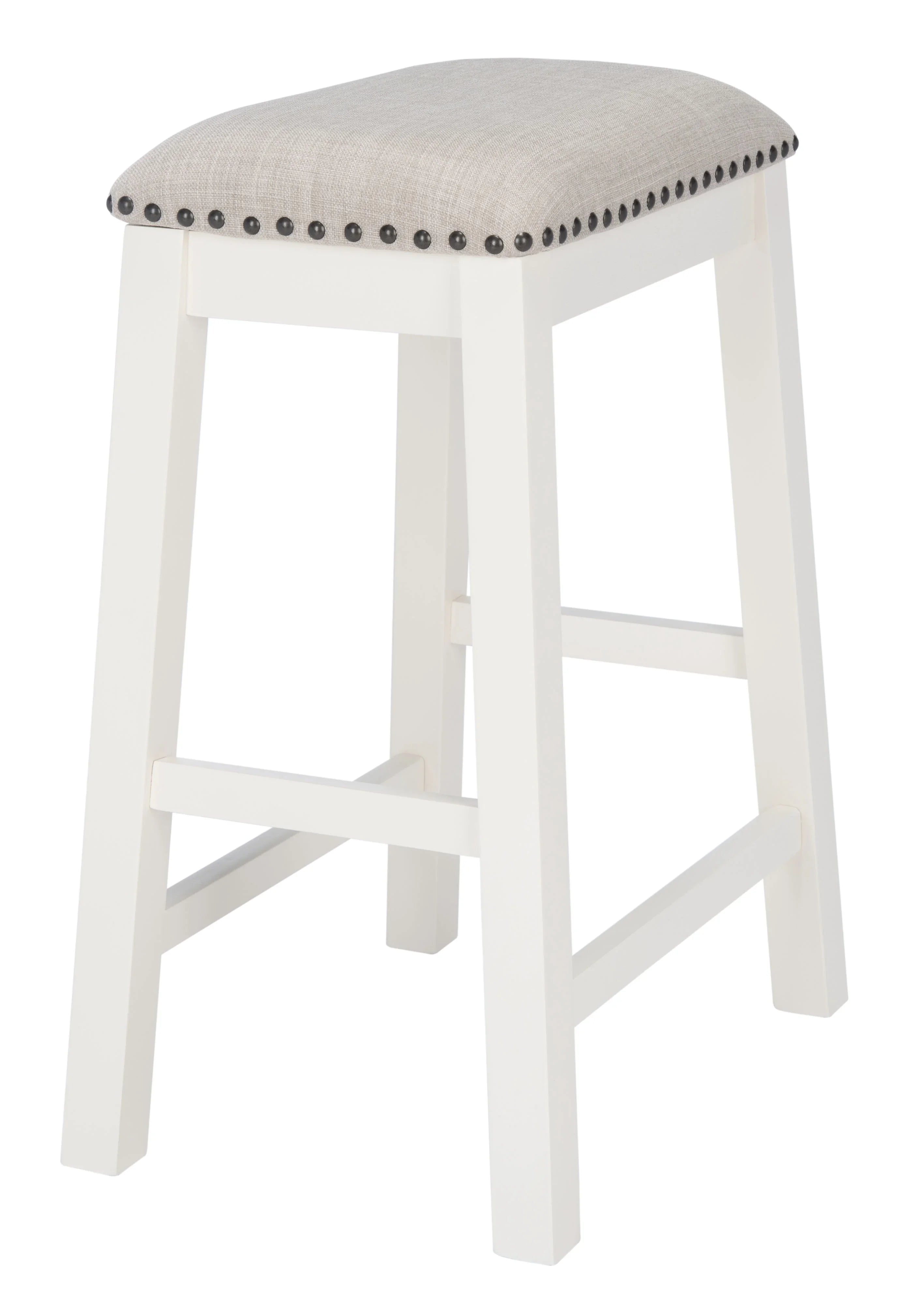 SizeAFAVIEH Aero Mid-Century Counter Sizetool, Ivory, Sizeet of 2 (18.8 in. W x 13 in. D x 25 in. H)