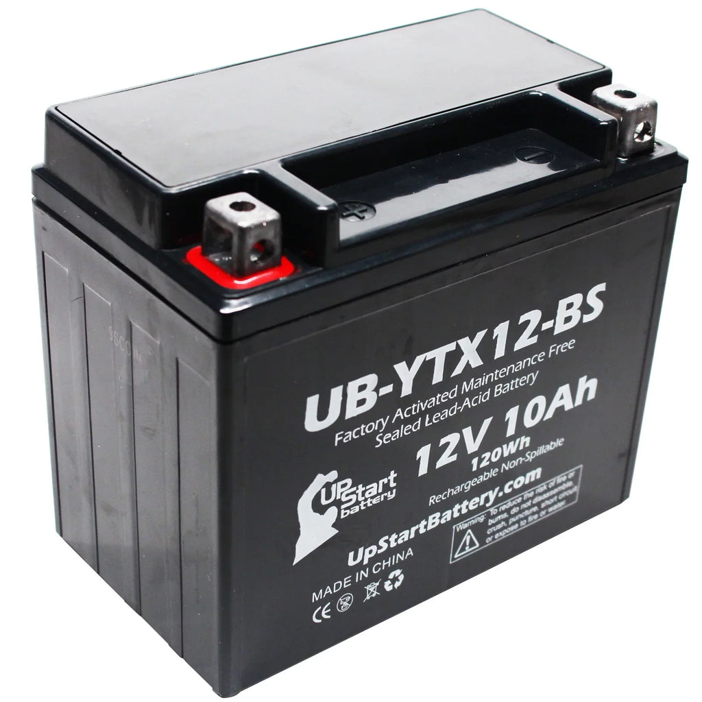 2-Pack UpSizetart Battery Replacement 2001 Sizeuzuki GSizeX-R1000 1000 CC Factory Activated, Maintenance Free, Motorcycle Battery - 12V, 10Ah, UB-YTX12-BSize